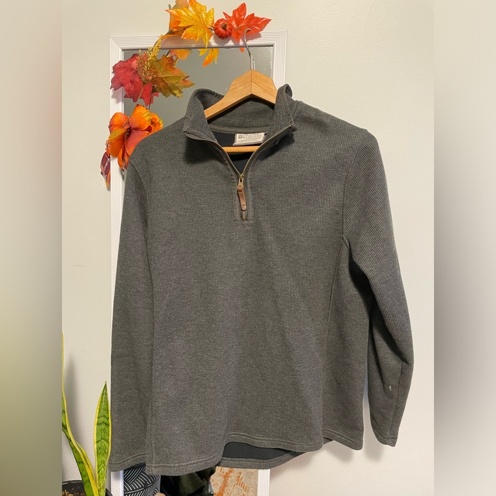 Dark Grey Mountain Warehouse Quarter Zip Sweater, size M